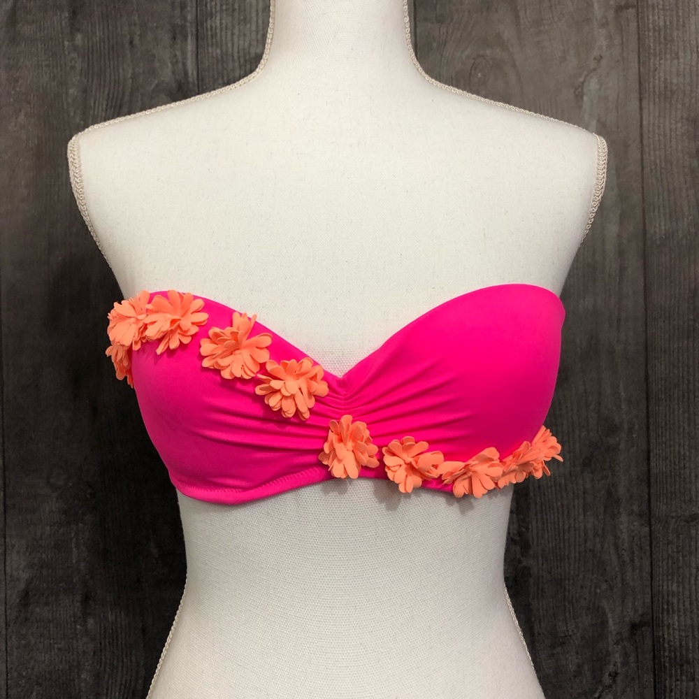 Victoria’s Secret Floral Bikini Top Size 34C